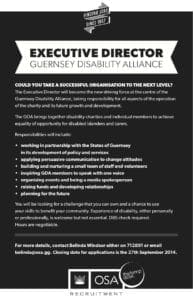 Advert for GDA Executive Director