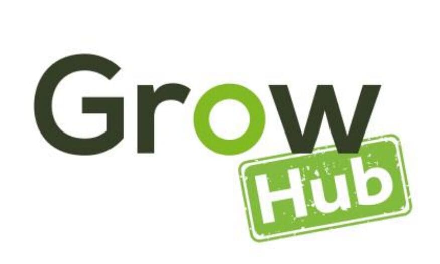 Logo saying grow hub
